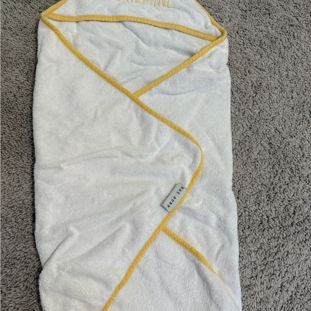 Rae Dunn sunshine baby towel